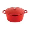 Cocotte Légère Ronde En Fonte D’aluminium 28 Cm 6,7 L Rouge