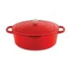 Cocotte Légère Ovale En Fonte D’aluminium 32 Cm 6,5 L Rouge