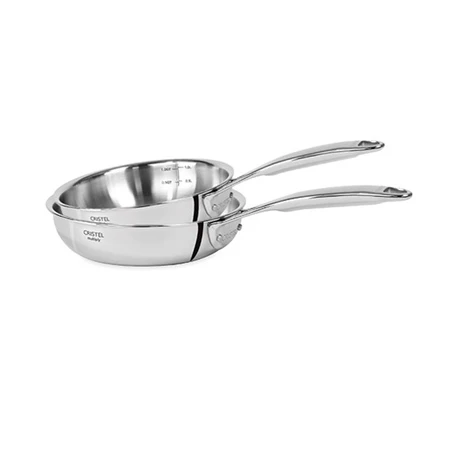 Lot 2 PoĂȘles Sautoirs Inox Castel'Pro 24 Cm Et 28 Cm