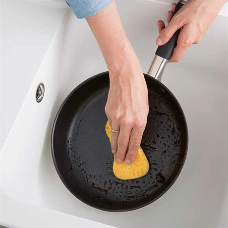 Set Poêle Anti-adhérente Rapid Cook 24 Cm Et 2 éponges Végétales – Image 2